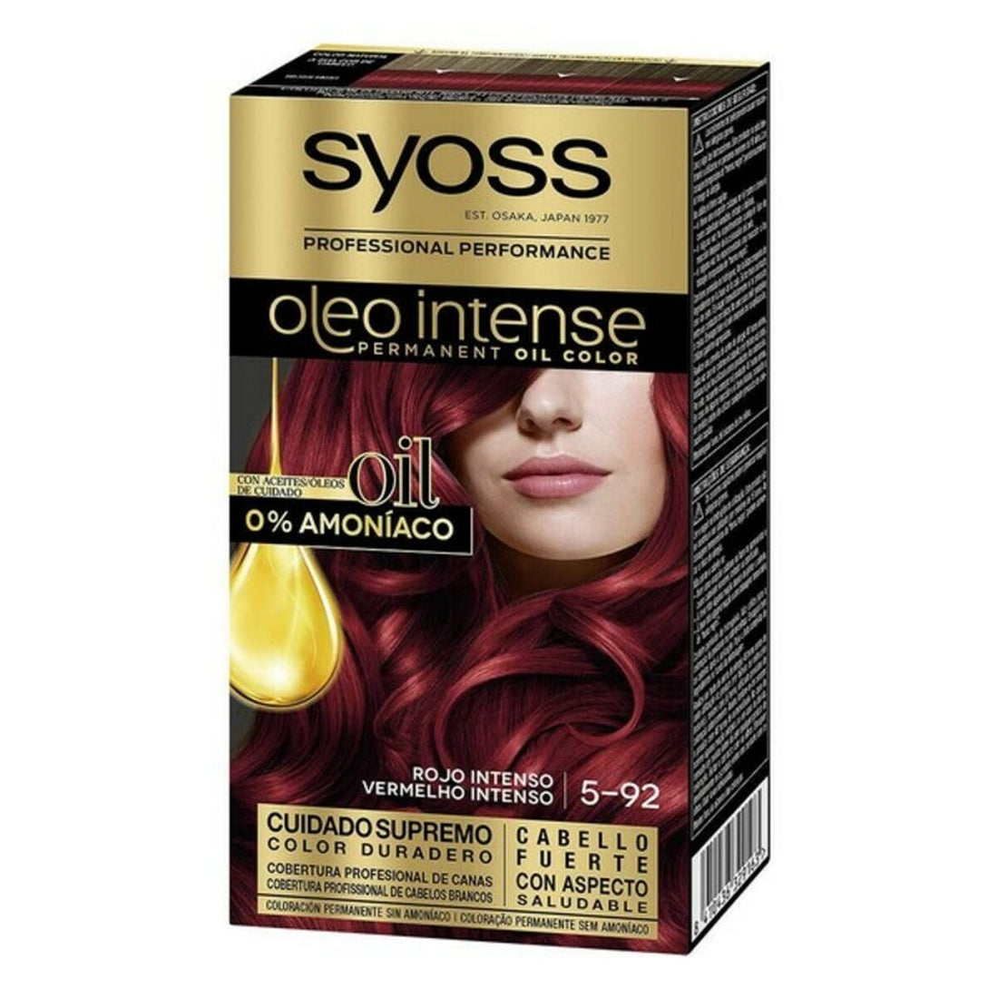 Tinta Permanente   Syoss Olio Intense Sem amoníaco Nº 5,92 Vermelho Intenso | Acexarme. Mais modelos Beleza, Cuidado do cabelo disponíveis.