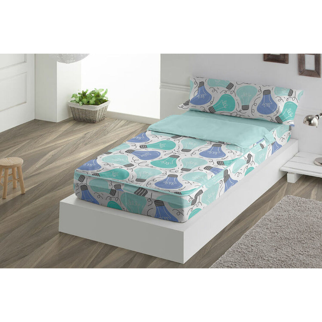 Capa de Edredão Tejidos Reina IDEAS Azul | Acexarme. Mais modelos Bebé, Quarto de dormir disponíveis.