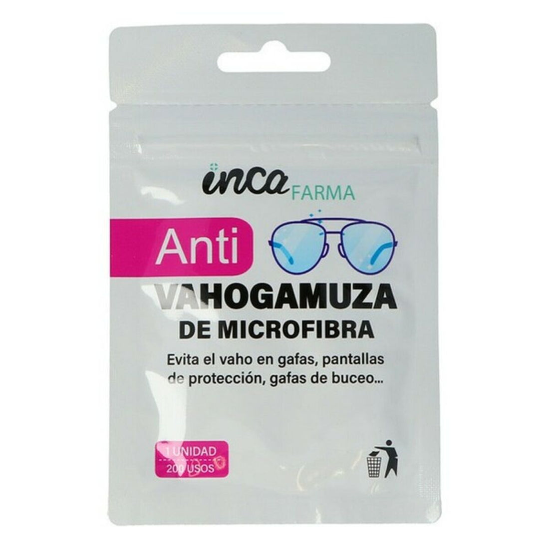 Toalhitas Antiembaciamento para Óculos Farma Inca Microfibra | Acexarme. Mais modelos Saúde e cuidado pessoal, Cuidado da vista disponíveis.