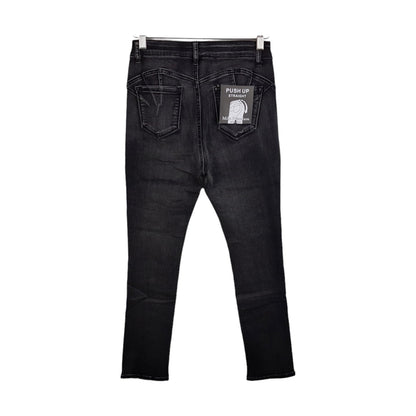 Jeans Straight Cinza | Acexarme. Mais modelos Jeans Mulher disponíveis.