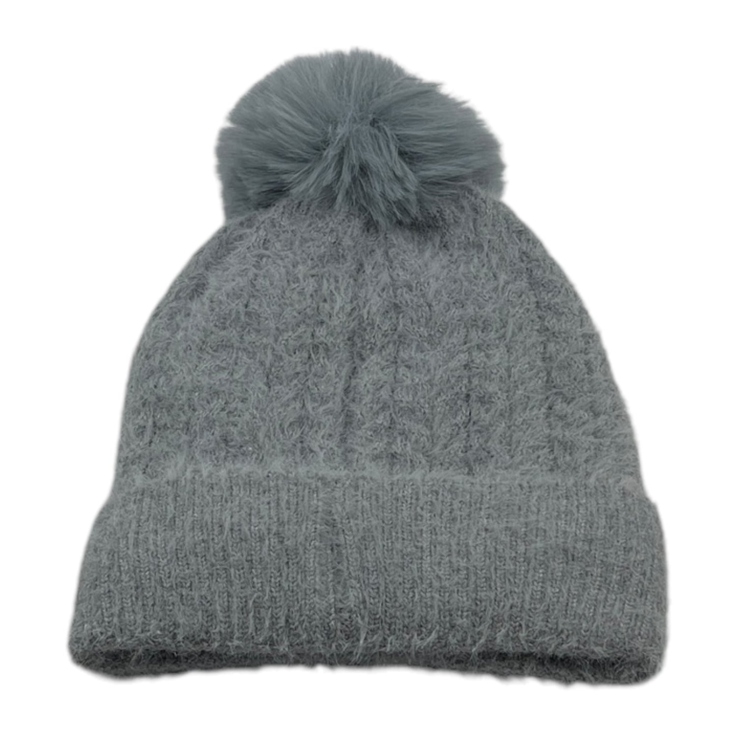 Gorro Cinza Pompom Mulher | Acexarme. Mais modelos Gorros Mulher disponíveis.