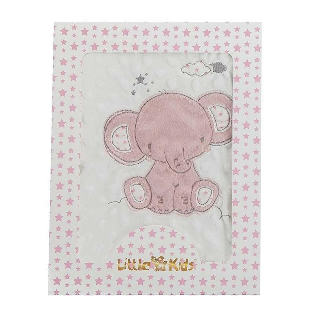 Manta para Bebé Elefante Cor de Rosa Bordado Dupla face 100 x 75 cm | Acexarme. Mais modelos Bebé, Quarto de dormir disponíveis.