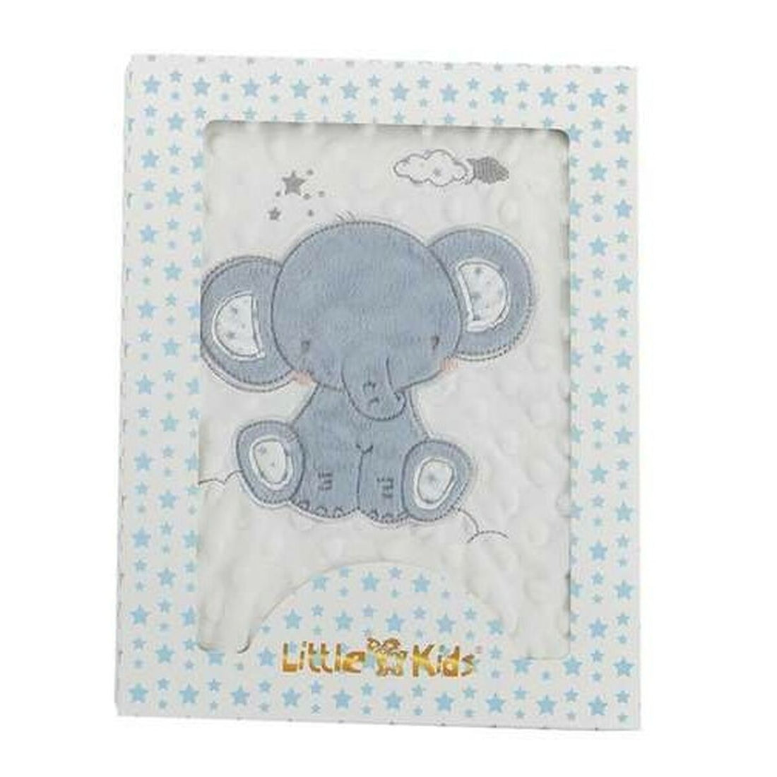 Manta para Bebé Elefante Azul Bordado Dupla face 100 x 75 cm | Acexarme. Mais modelos Bebé, Quarto de dormir disponíveis.